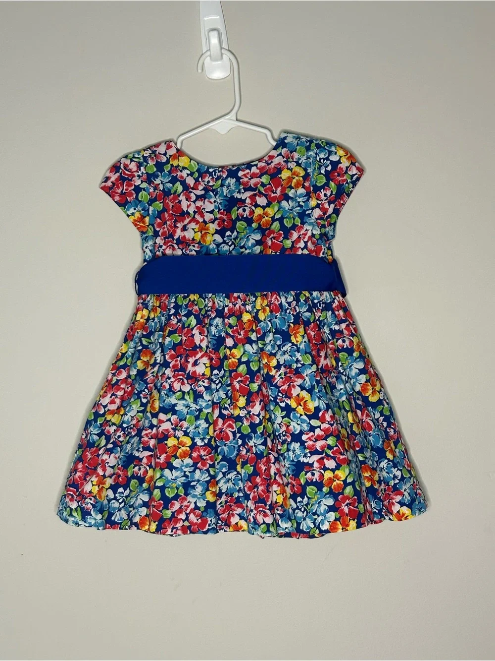 Ralph Lauren Girls Multi Colored Floral Dress with Matching Bloomers  18 Months